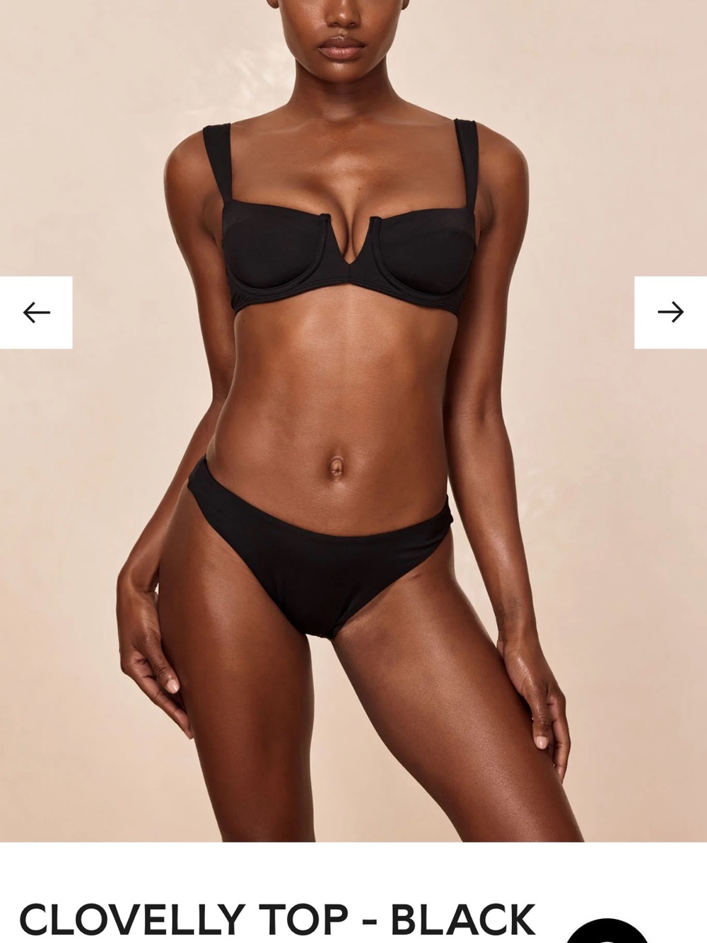 Monday Swimwear Black Clovelly Bikini Top & Bottom